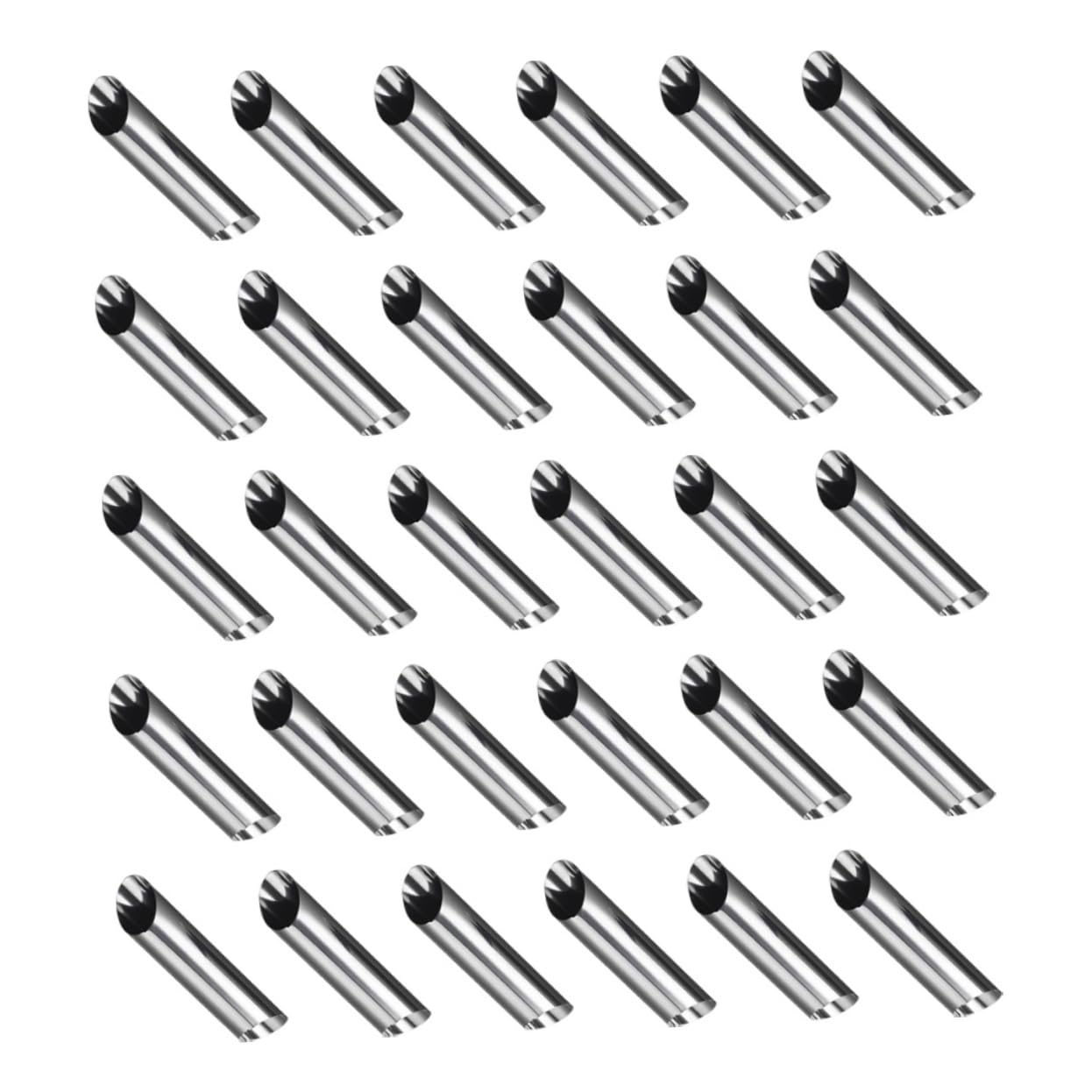 ABOOFAN 30pcs Stainless Steel Cream Horn Molds for Baking Tubular Pastry Reusable and Easy Croissants and Puff Pastry Treats