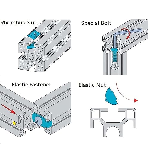 Miniatura 5 de Mssoomm Perfil de extrusión de aluminio tipo T 3030 con ángulo de arco, marco de guía lineal de riel lineal anodizado estándar europeo para