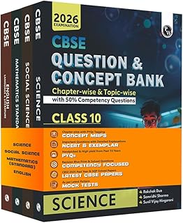 Sponsored Ad – Physics Wallah Pw Cbse Question & Concept Bank (Qcb) Class 10 Mathematics (Standard), Science, Social Science, English Combo Set of 4 Books Chapterwise & Topicwise Solved Questions for 2026 Exams