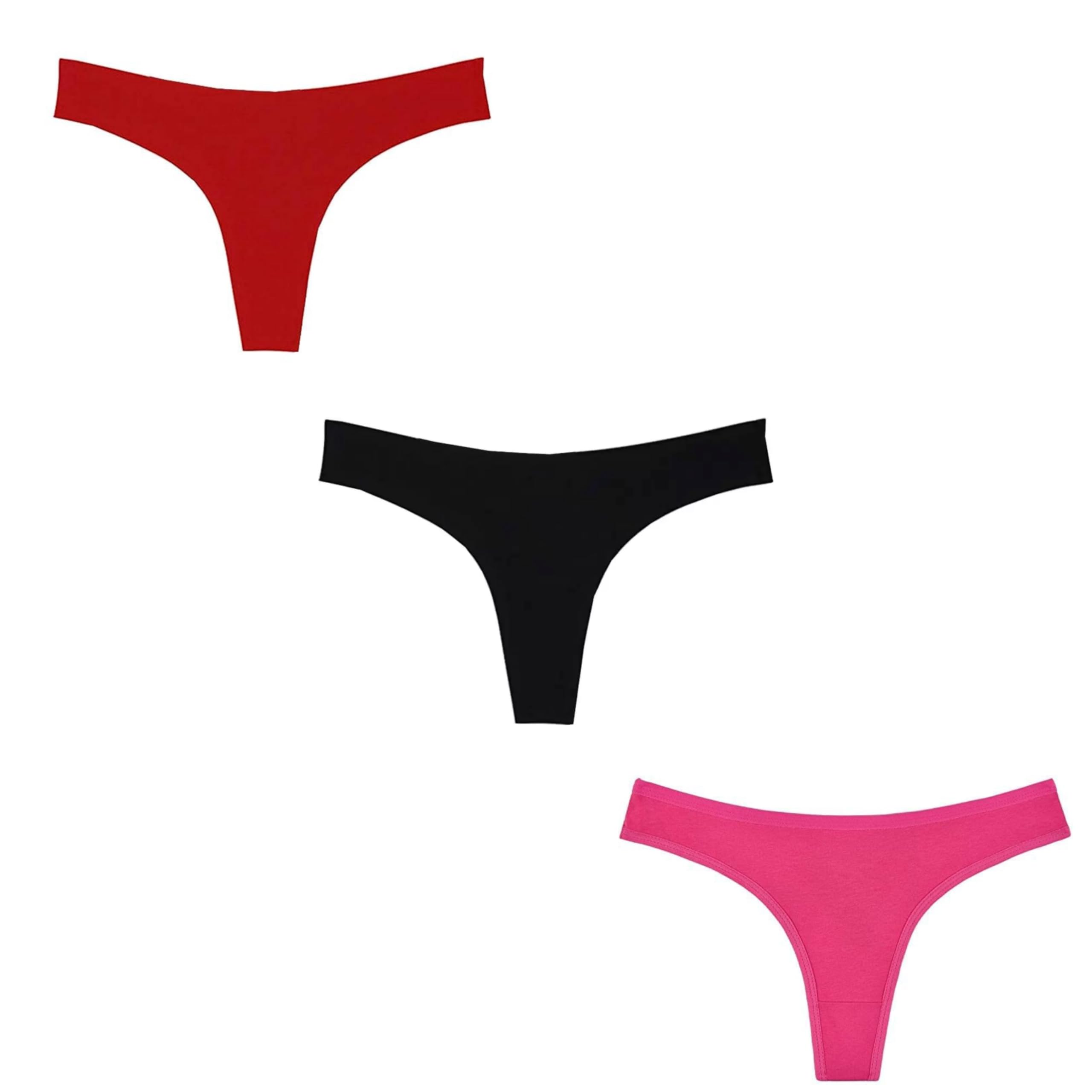 Florafit Women's Viscose Cotton Lycra G-Staring Thong Panties Combo Pack of 3 | Thong Panty for Women Sexy | Panty Set for Women-picture-29
