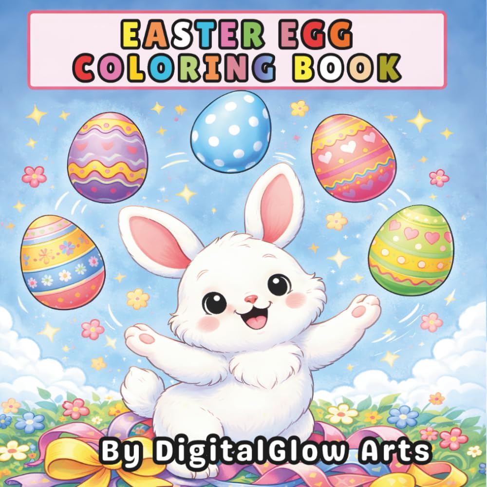 Easter Egg Coloring Book: Bold & Easy Easter Designs for Kids and Adults