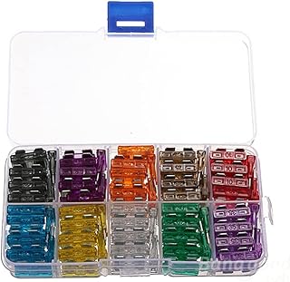 Fuses Automotive Kit | Blade Car Fuse Assortment | 2A 3A 5A 7.5A 10A 15A 20A 25A 30A 35A Low Profile Automotive Replacement Fuse Assortment Kit Cjupzi