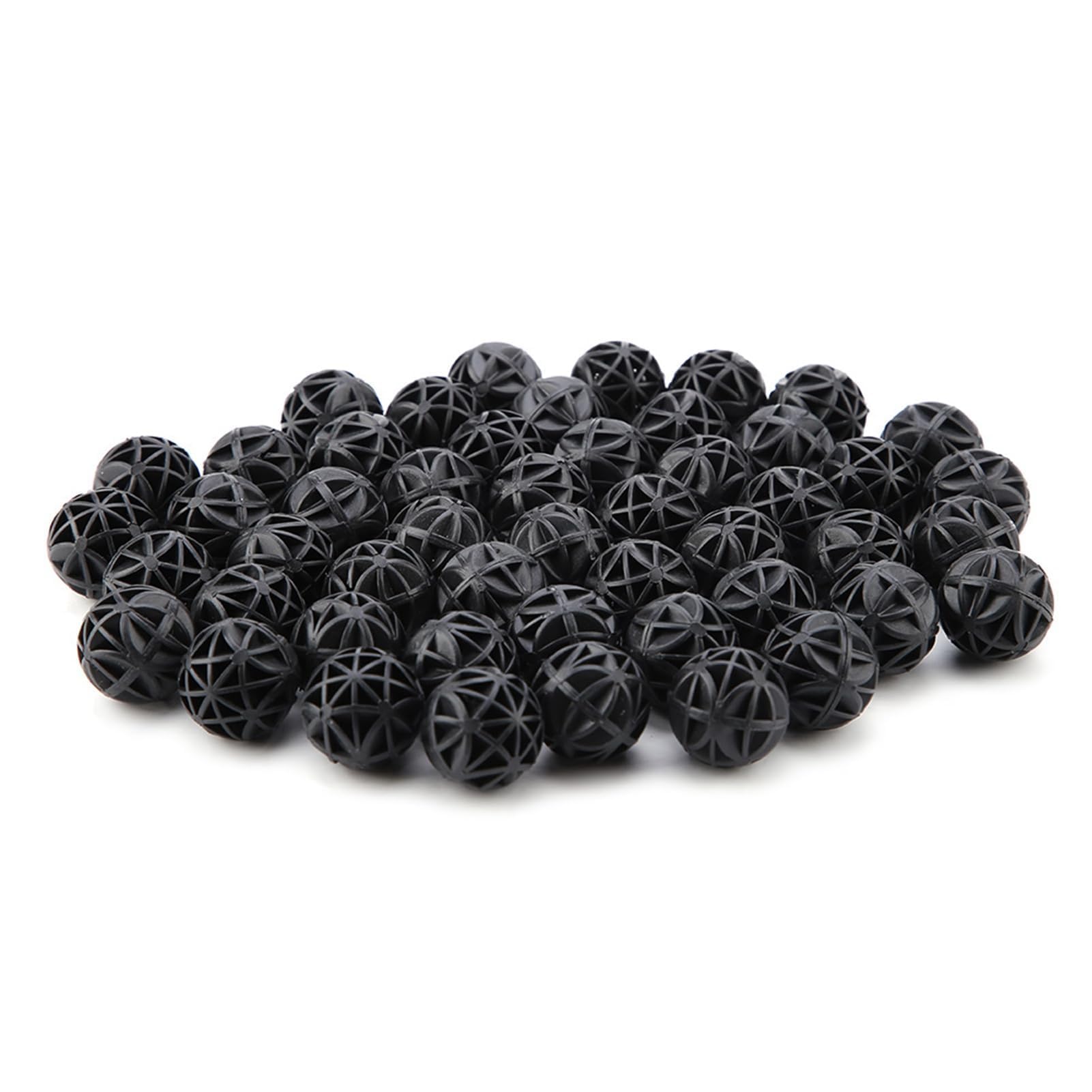 Pssopp Default 50Pcs Bio Porous Filter Media Biochemical Balls With Cotton For Fish Tank Pond Aquarium Waterfall Fountain - 16Mm