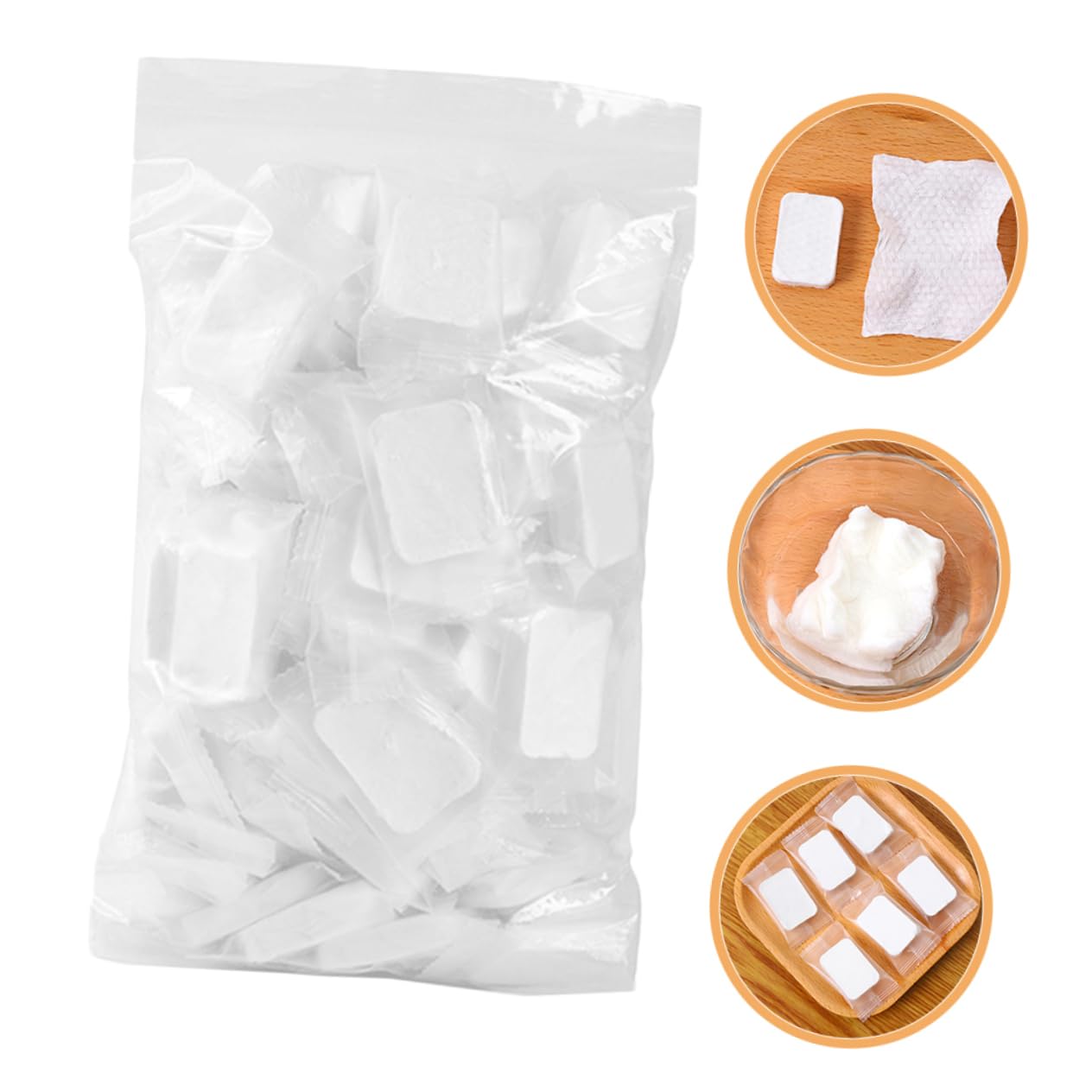 BESTYASH 1 Packung Komprimierte Make Up Pads Dicke und Saugfähige Gesichtsreinigungspads für Sanfte Hautreinigung zum Entfernen von Make Up für Hauttypen