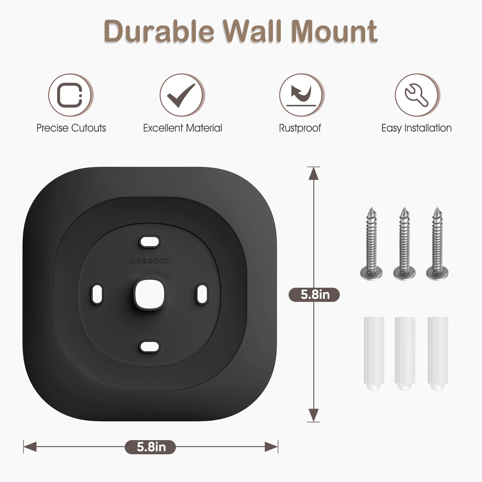 CaseBot Wall Plate for New 2025 ecobee Smart Thermostat Essential...