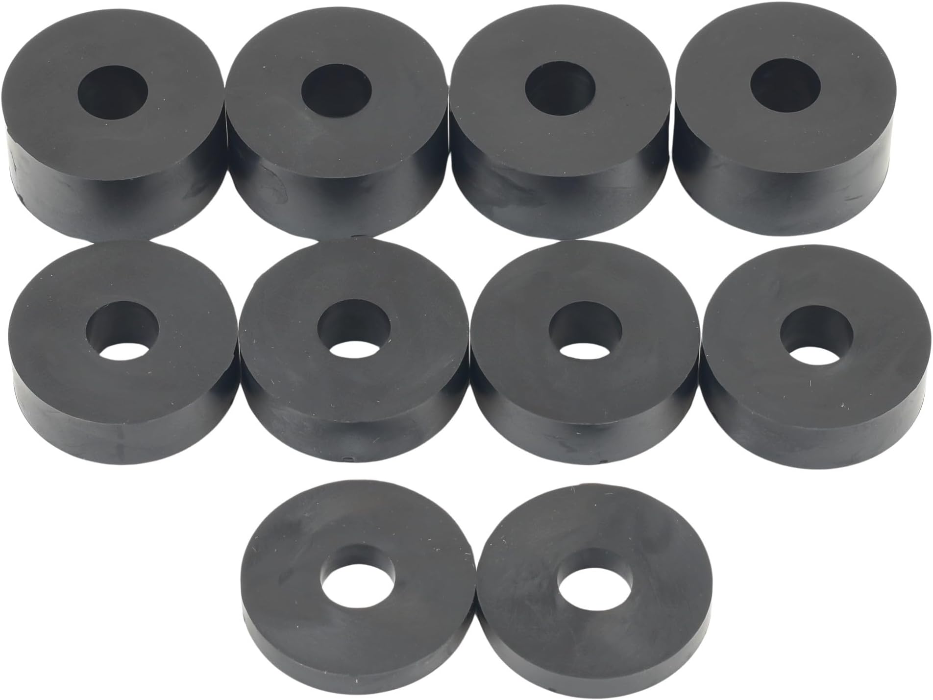 10mm (M10) Rubber Spacers Standoff Washers (10 Pack) 4 x 15mm, 4 x 10mm, 2 x 5mm