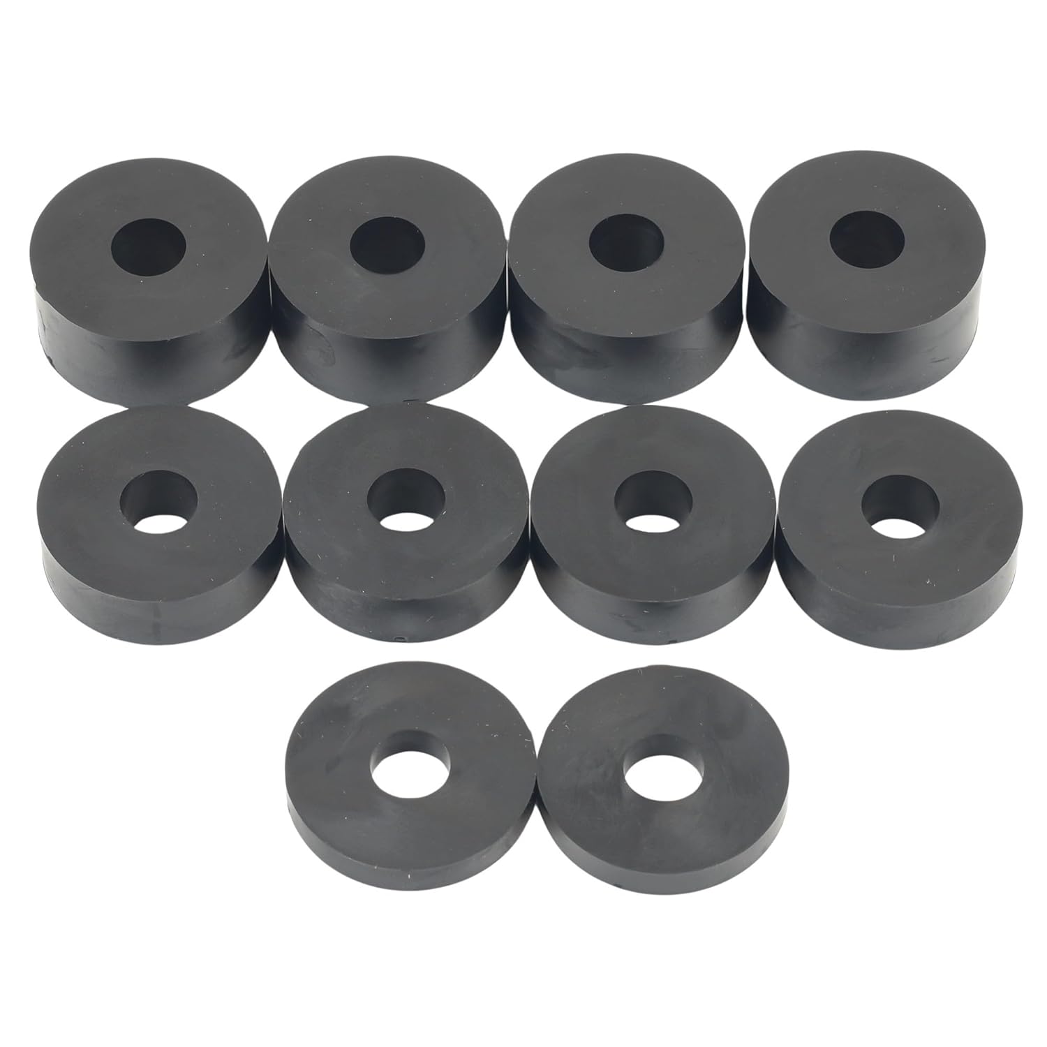 Hawkeng 10mm (M10) Rubber Spacers Standoff Washers (10 Pack) 4 x 15mm