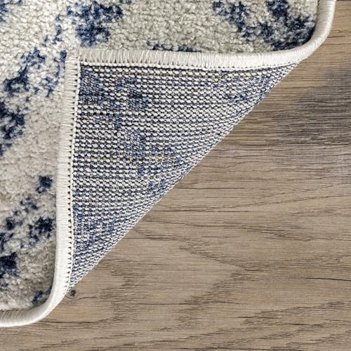 Tapete Decorativo NuLOOM 2 x 3 ft Chevron Azul miniatura 6