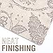 JINCHAN Linen Table Runner Farmhouse Scroll Pattern Table Runner Decorative Burlap Table Runners Floral Coffee Table Runner for Dresser Dining Room 1 Panel 13x72 Inch Taupe on Beige