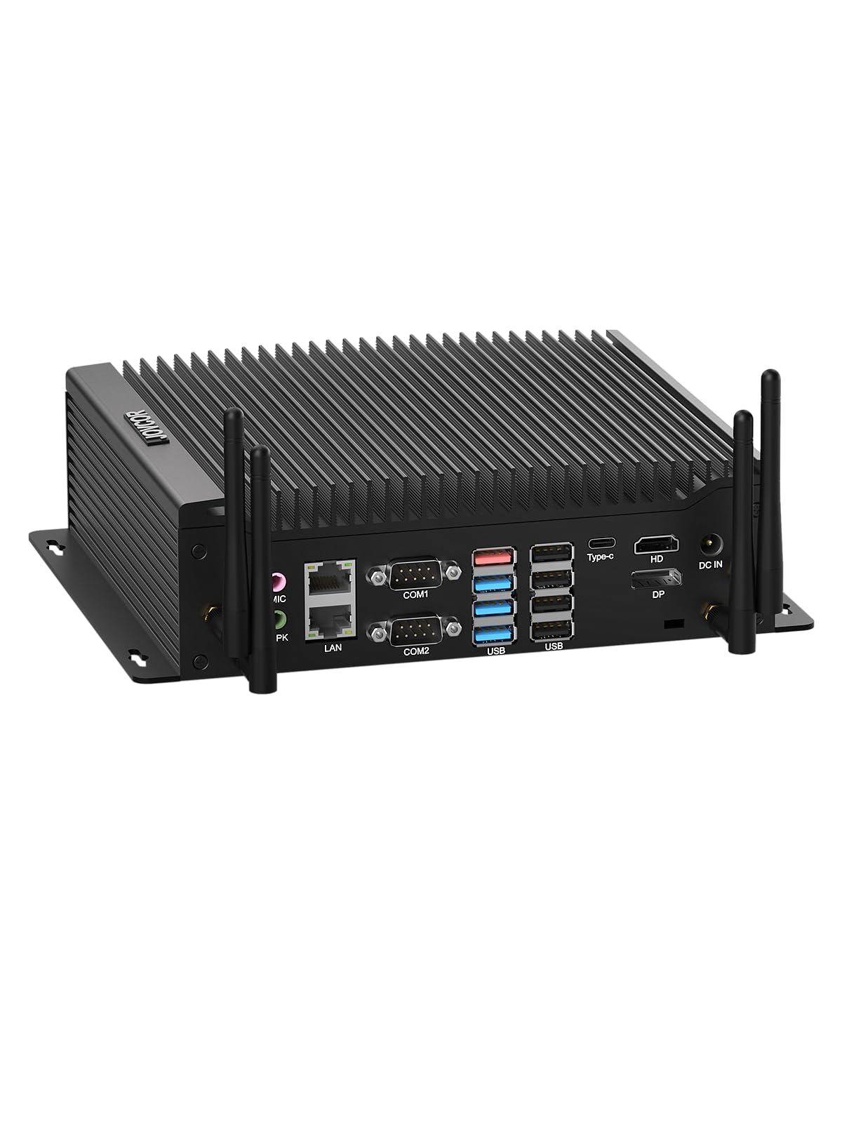 Industrial Computer i7-10610U Fanless Mini PC, Triple Display 4K Windows 11 Pro WiFi5 BT4.2 Six COM, Dual LAN, 8GB DDR4 256GB SSD, Mini Desktop PC Auto Power on-image-35