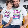 D&T 80s Retro Graphic T-Shirt for Men Women Teens | Neon Vintage Design | Classic 1980s Party Shirt Comfortable & Durable White 18 #3