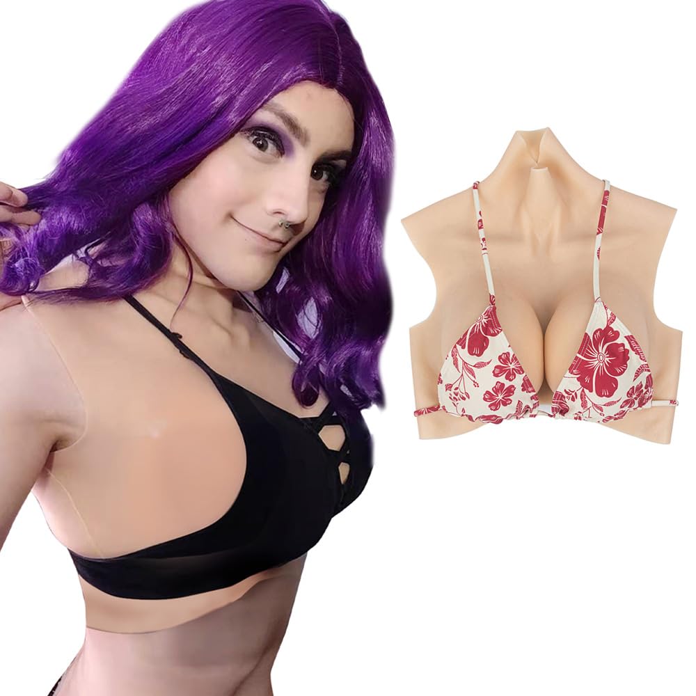 Silicone Boob Moulds Boob Plate Fake Boobs Tops Collars Cotton Padding Style C-G Cut per Cosplayer Transgender