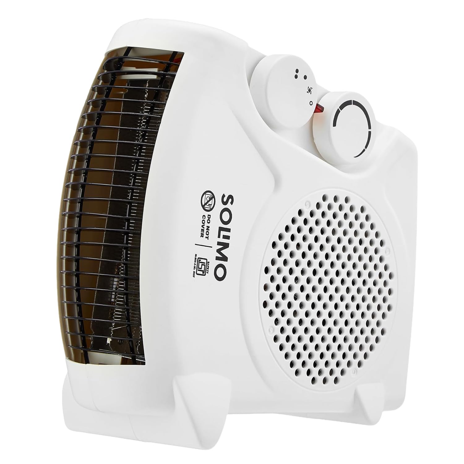 Amazon Brand - Solimo 2000/1000 Watts Room Heater with Adjustable Thermostat (ISI certified, White colour, Ideal for small to medium room/area)