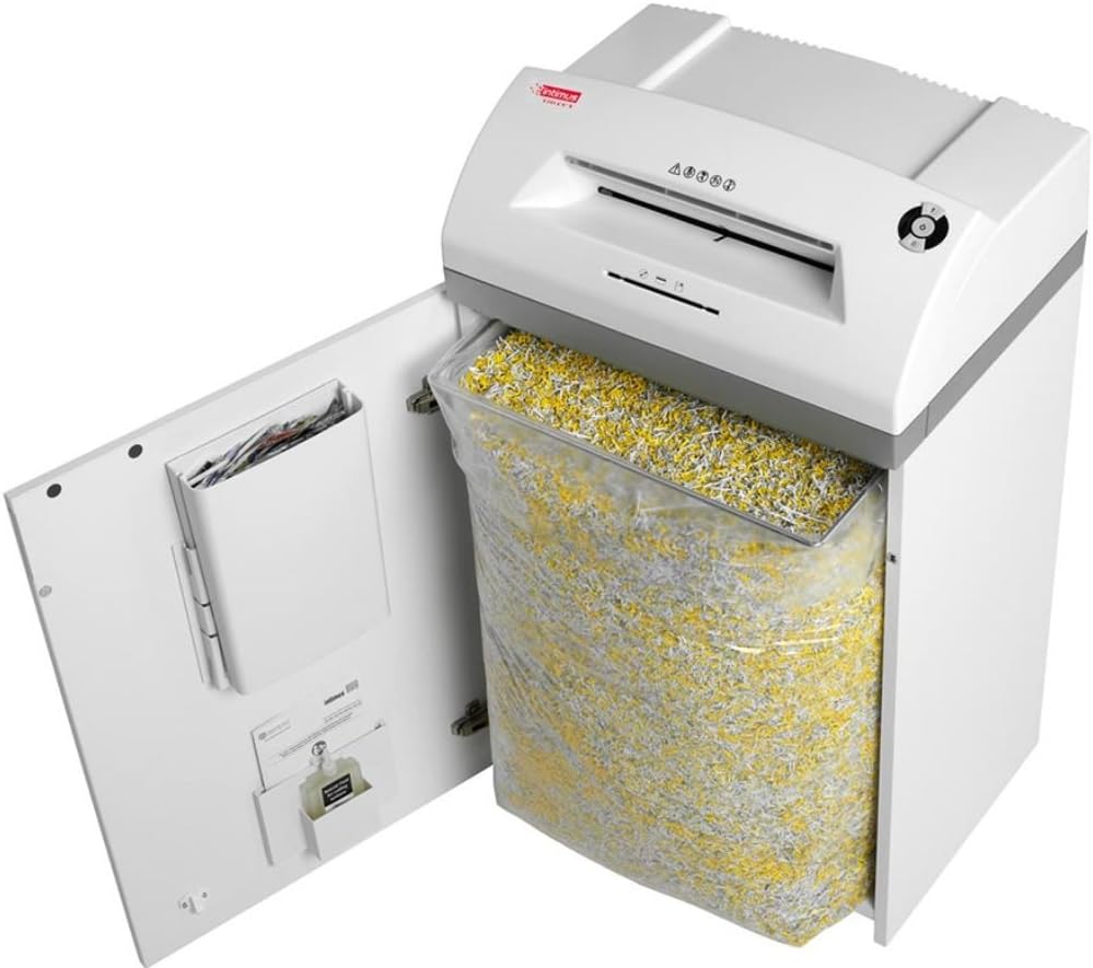 Intimus 227154S1 Model 120CC3 Cross Cut Paper Shredder; Shreds 21-25 Papers per Pass; Accepts Paper Clips, Staples, Credit Cards, Floppy Disks, Junkmail, and CDs/DVDs