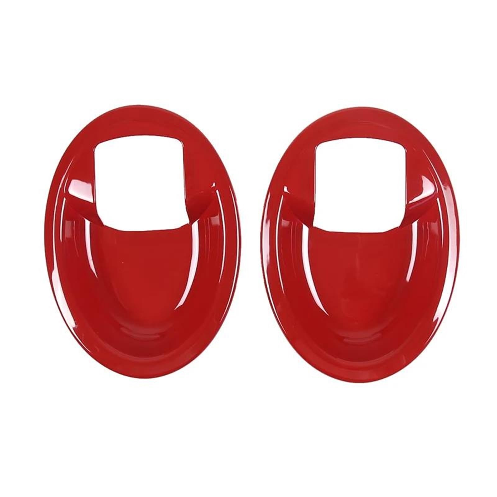 for Mitsubishi for Eclipse 2006 2007 2008 2009 2010 2011 ABS Car Inner Door Bowl Protection Cover Trims Sticker Interior Decal Trim(Red)