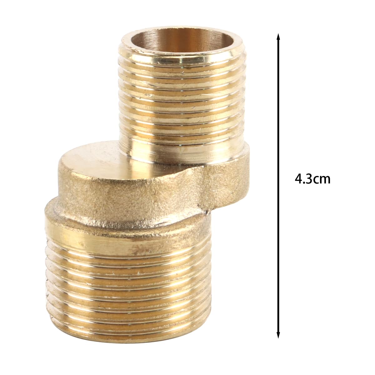 Adaptador De Grifo De Ducha (2 Unidades), Conector De Pared Flexible Para Roscas Externas De 1/2", Conexiones De 3/4", Accesorios De Baño Y Cocina