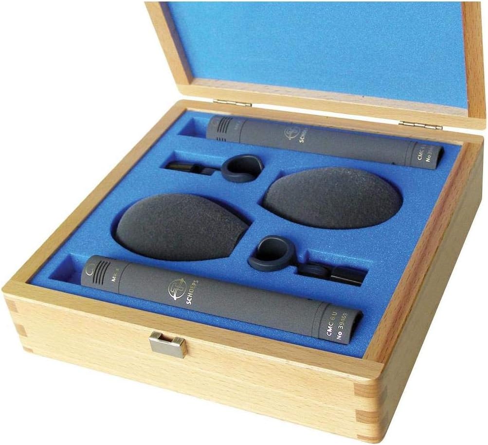 Schoeps Colette Series Stereo Set, Includes 2x CMC6 Amplifiers, 2x MK4 Cardioid Capsules, 2x SG20 Microphone Mounts, 2x Windscreens