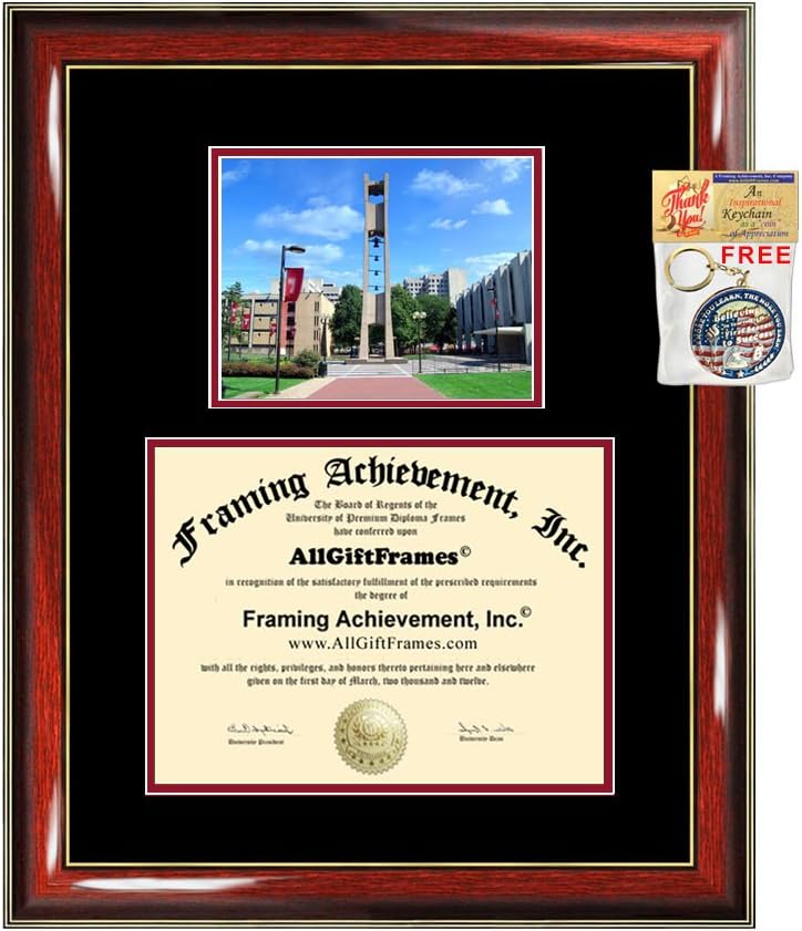 Temple University Diploma Frame Graduation Degree Frames Double Matted College Framing Campus Photo Graduation Gift Temple Degree Certificate Collegiate Document Holder Plaque