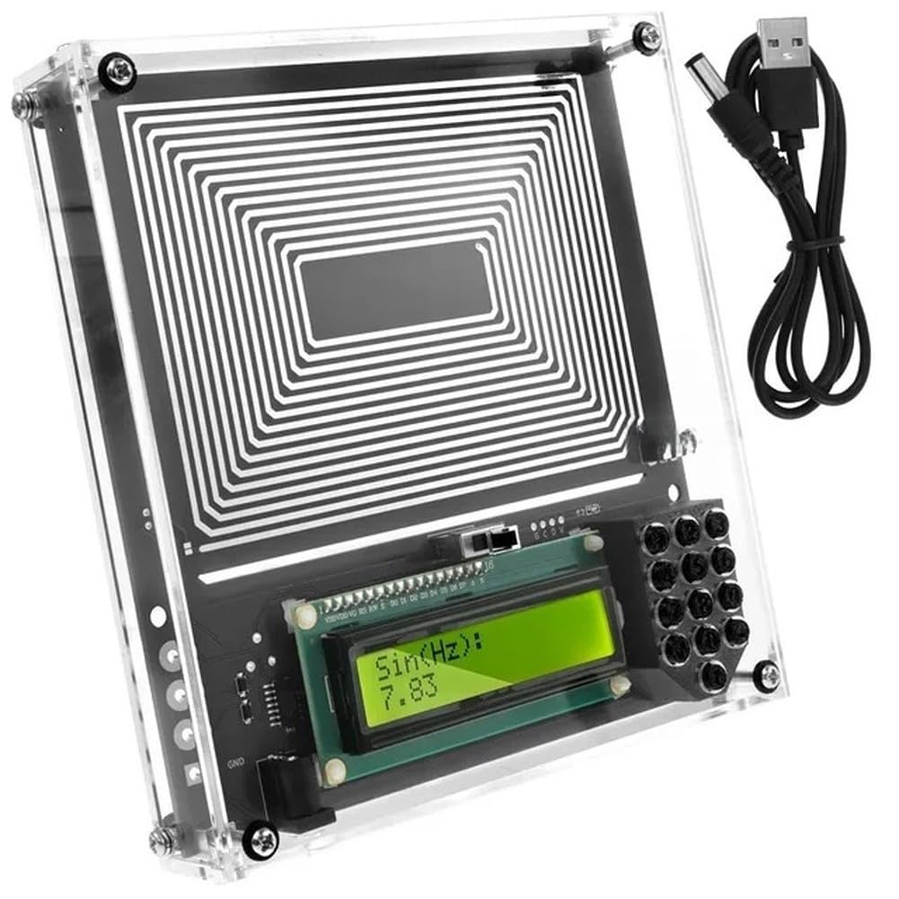Generator sygnału modulacji fal sinusoidalnych 0,01-30000 Hz z falą sinusoidalną/prostokątną, stabilne wyjście 7,83 Hz, zasilany przez USB, kompaktowy 15 x 15 cm do relaksu i precyzyjnego tuningu