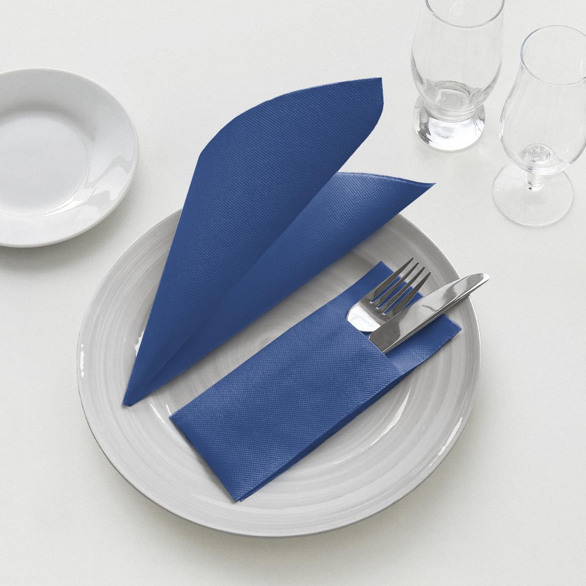 Serviettes Softpoint Avec Poche à Couverts – Lot De 50 – 32 X 38 Cm – Pour Restaurants, Hôtels, Fêtes – Rose - 6
