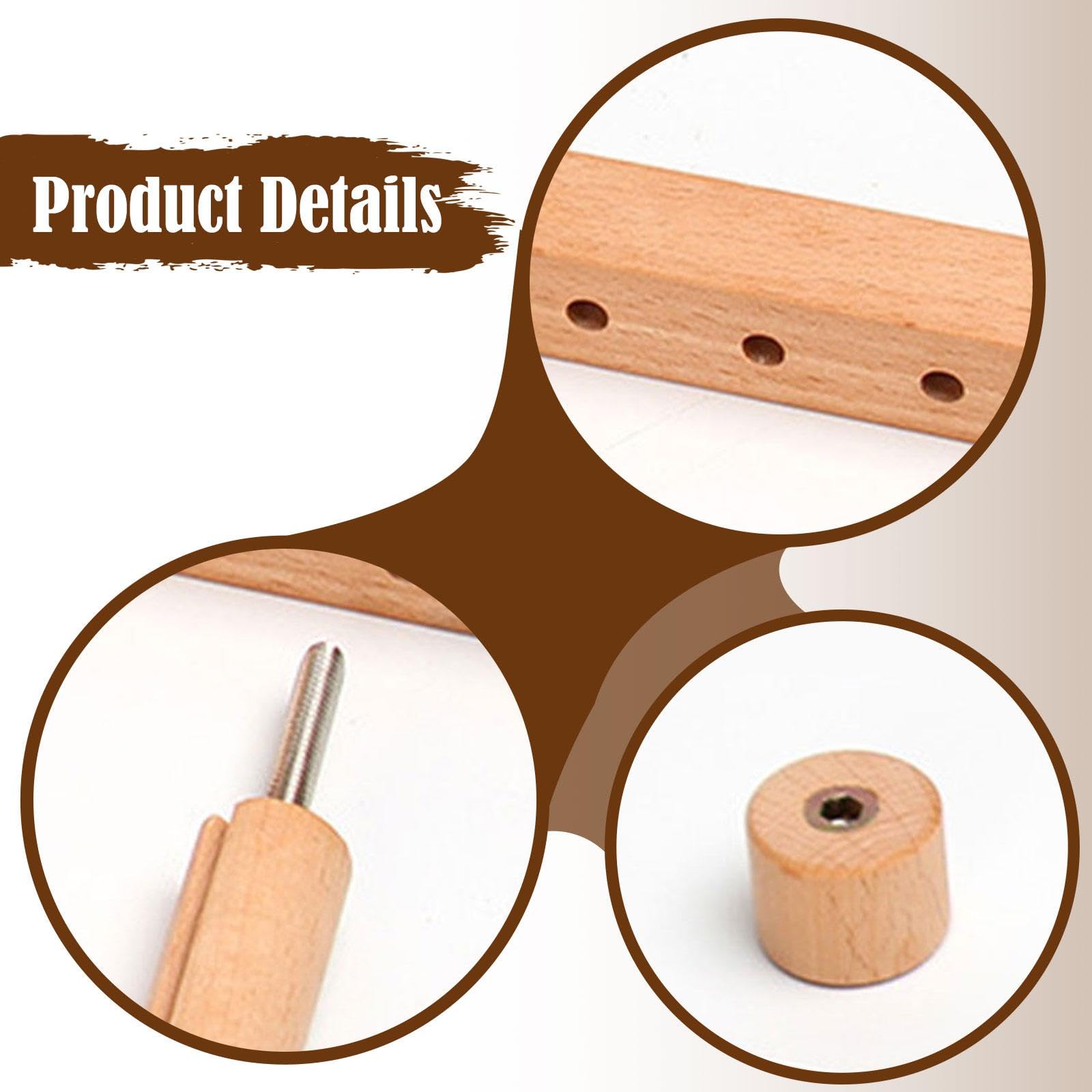 Telaio in Legno per Punto Croce, Supporto per Telaio da Quilting, Supporto per Ricamo E Cucito Fatto a Mano per Quilting, Arazzi E Studi.