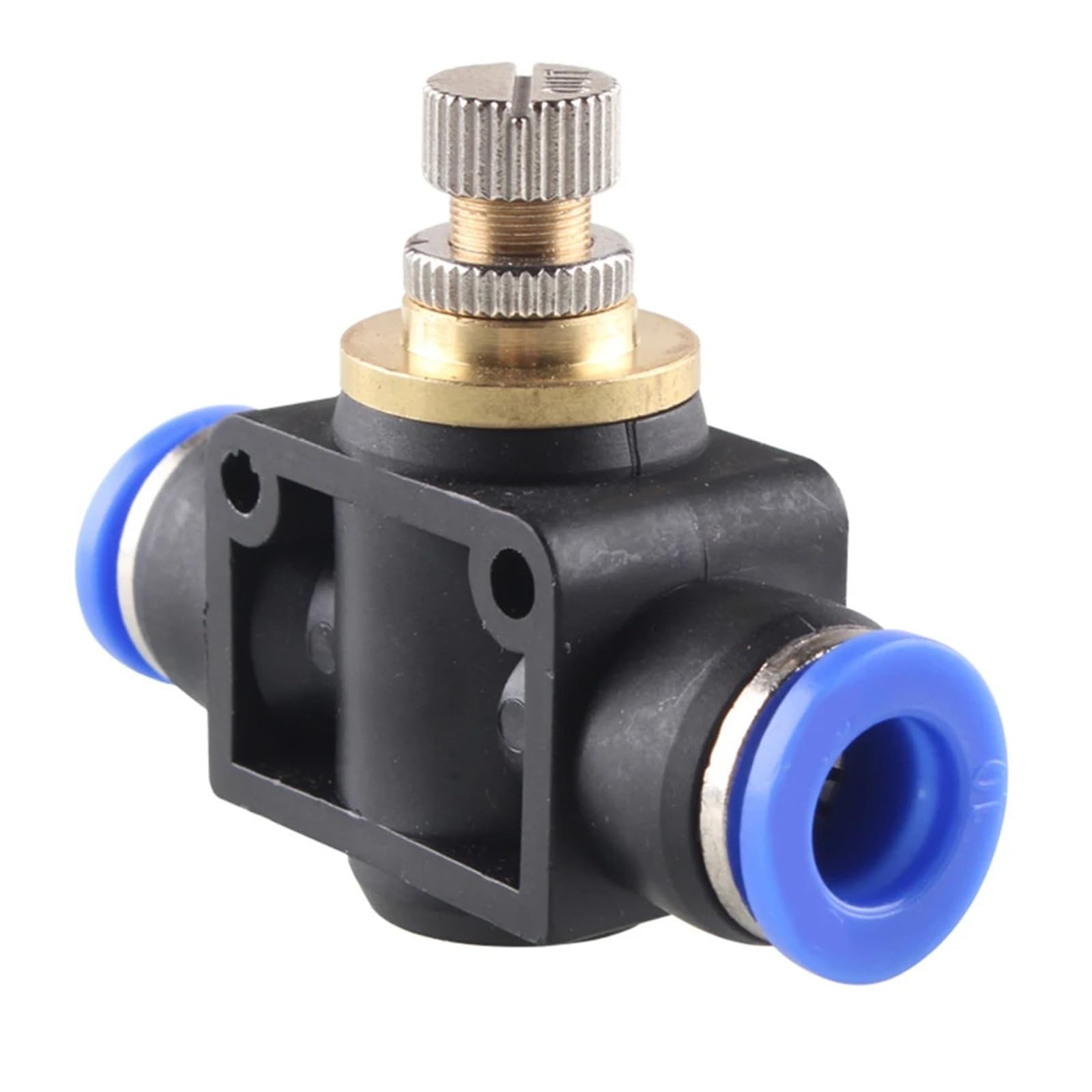 SA SA-6 - Válvula de acelerador de conector rápido neumático para regulación de velocidad, manguera de agua, 4 mm, 6 mm, 8 mm, 10 mm, 12 mm, 1 unidad