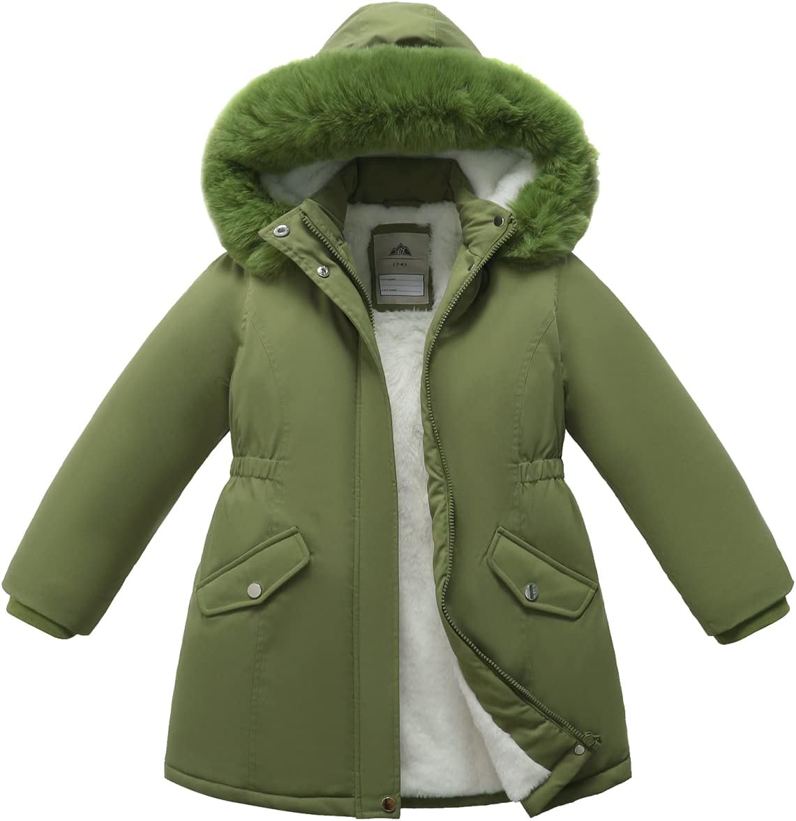 Girl's Long Coat Waterproof Winter Kids Outerwear Warm Parka Puffer Jacket with Hood - Image 3