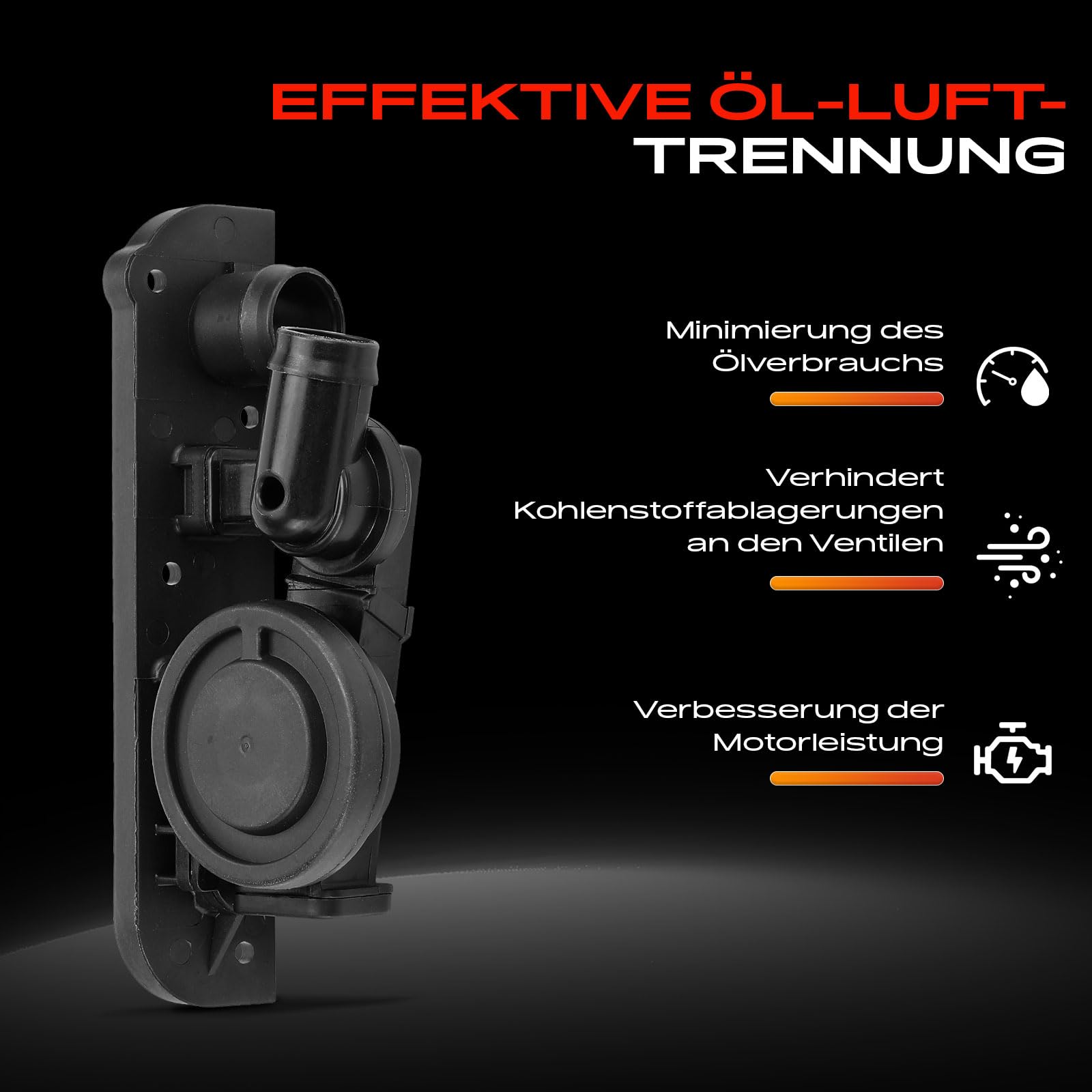 Frankberg Ölabscheider Kurbelgehäuseentlüftung Zylinderkopf Kompatibel mit Golf V 1K1 P.a.s.s.a.t 3C2 A3 8P1 J.e.t.t.a III 1K2 A4 8EC A6 4F2 Altea 5P1 Replace# 06F129101P