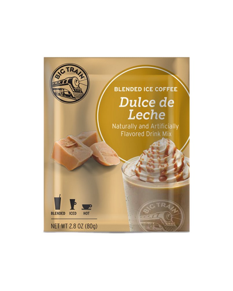 Big Train Blended Ice Coffee Caramel Latte 3 Lb 8 Oz (1 Count), Powdered Instant Coffee Drink Mix, M