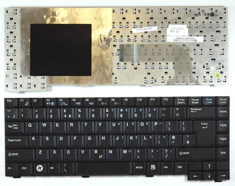 Power4Laptops UK Layout Black Replacement Laptop Keyboard Compatible with EI Systems E-System 3103