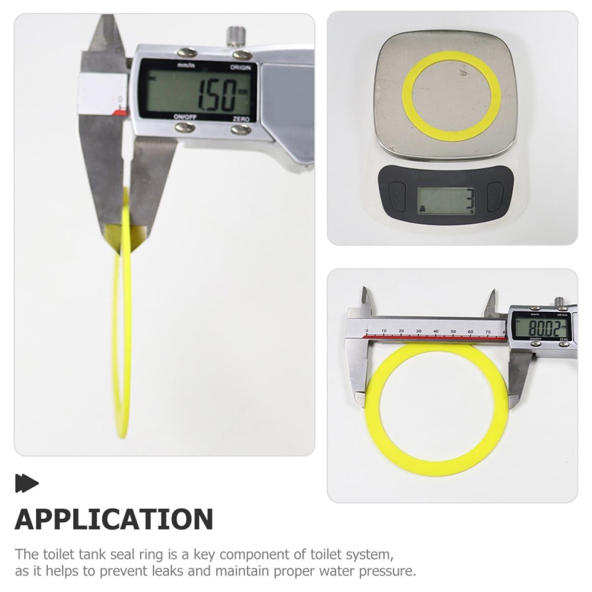 Housoutil 5 Sätze Block Zauberstab Dual Bad Toilettensitzteile Rand Dichtung Für Spülkasten Wc Versiegelung Wc-tank-dichtungsring Austauschset Für Toilettenteile Kieselgel Yellow 2 Stück * 5
