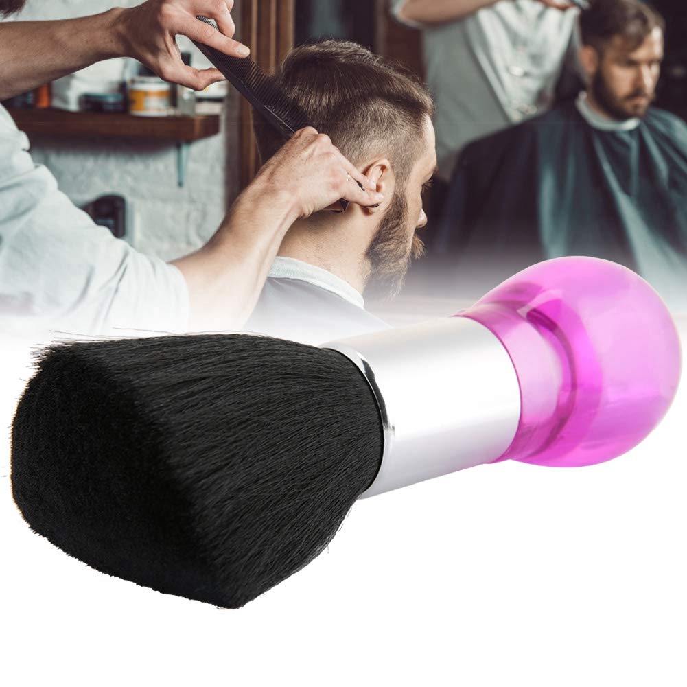 Pennello Parrucchiere, Barbiere collo spazzola ideale per rimuovere i capelli dopo il taglio, Spazzola per spolverino per il collo, spazzola per capelli pulita per capelli da barbiere Strumento (Rosa)