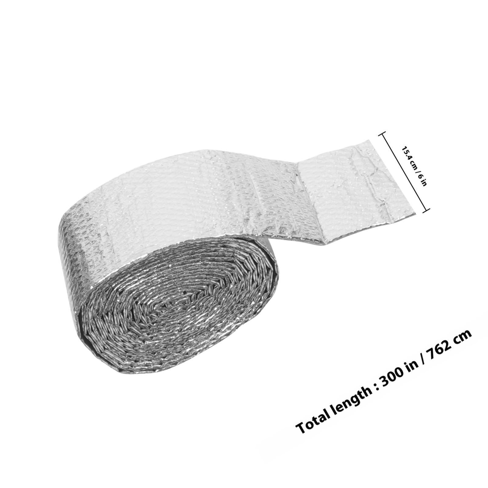 VANZACK Reflektierende Aluminium Luftpolsterfolie als Dämmrolle mit Wärmeeffekt und Einfacher Zuschnitt für Dächer und Gewächshäuser zur Isolation in Sommerferien