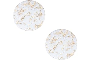 SOWAKA Acrylic Coasters with Touch of Gold Elegance