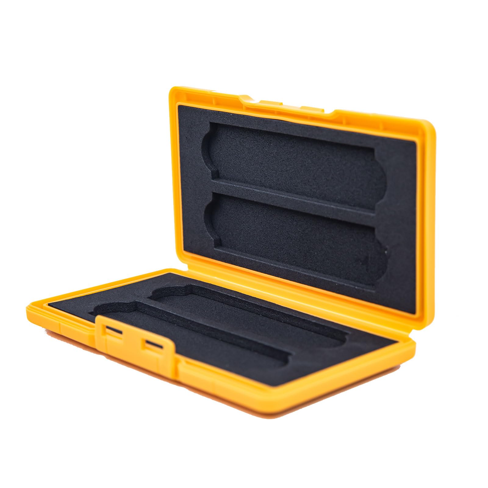 Seaocloud 4 Slots NVMe Case Protective Box for M.2 2280 SSD Portable with Shockproof Moisture Proof and Dust Proof (Orange)