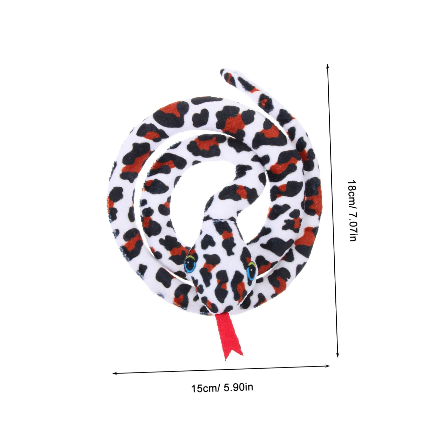 HEMOTON Jouet Serpent en Peluche pour Chats D'intérieur, Jouet Interactif Pratique et Léger de Serpent Dessin Animé, pour Animaux de Compagnie
