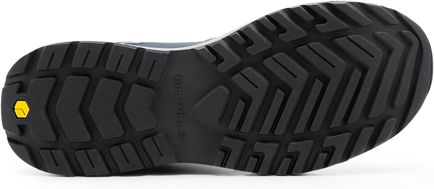 FitVille Mens Wide Hiking Shoes Outdoor Walking Shoes Trekking Trails Sneakers with Slip Resistant - Image 5