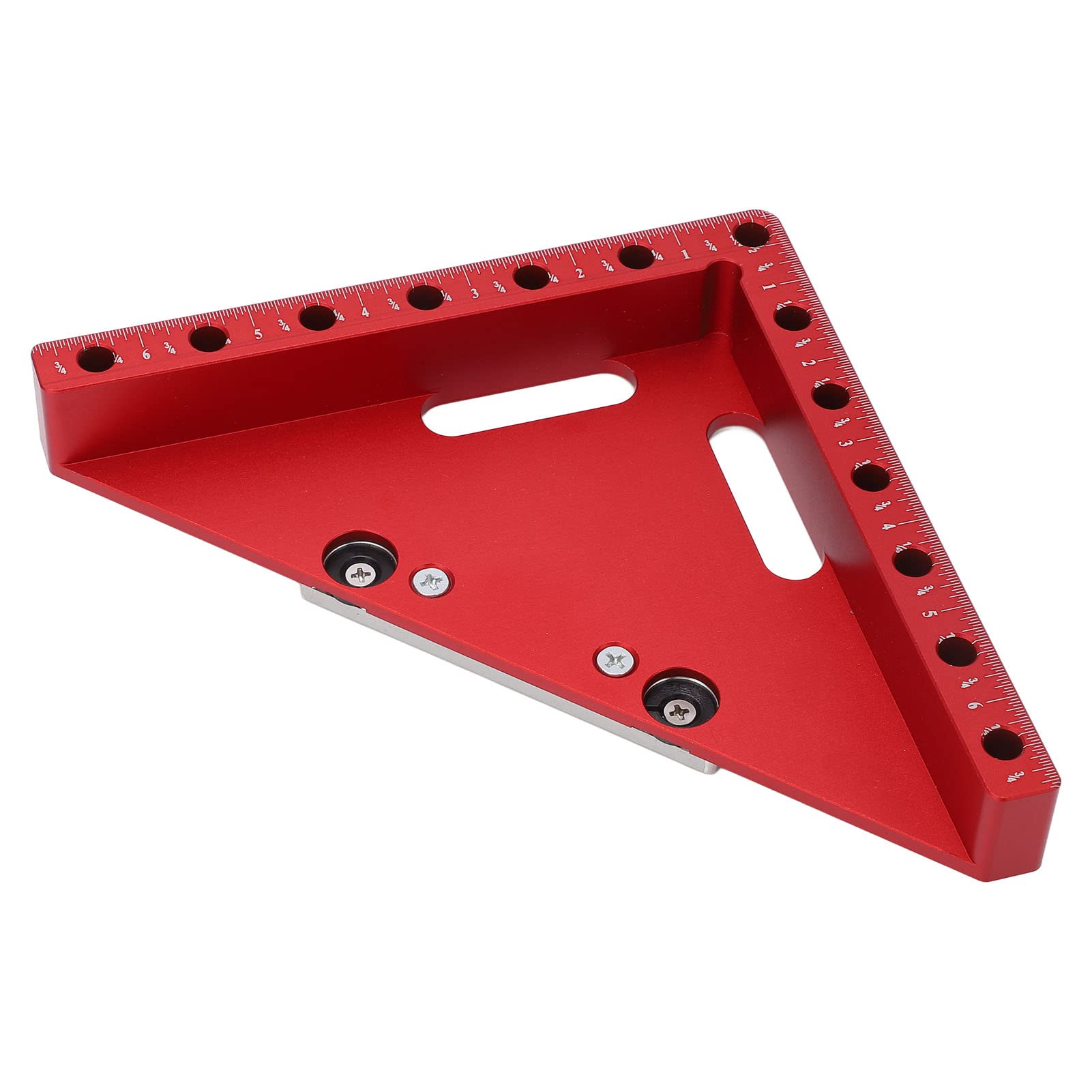 Équerre de positionnement à angle droit, équerre d’angle pour le travail du bois avec angles de 45° et 90°, équerre de serrage en alliage d’aluminium avec graduation claire pour