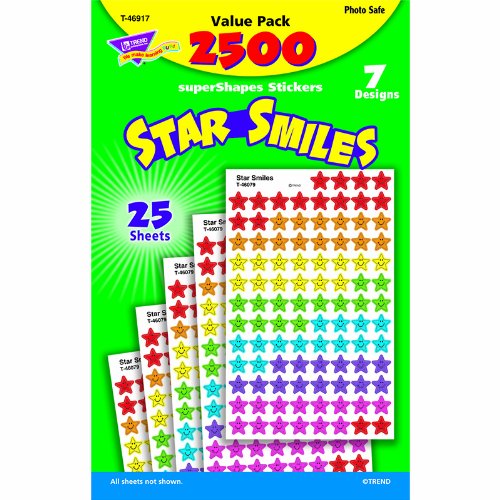 TREND ENTERPRISES INC. STAR SMILES VALUE PK SUPERSPOTS (Set of 6)