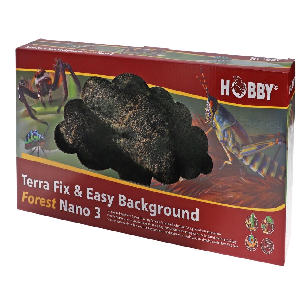 Terra Fix & Easy Background Forest Nano 3 - Pannello posteriore 3D per terrari