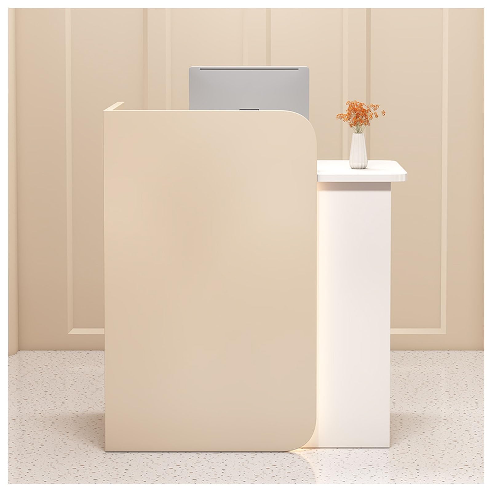 Bureau de réception moderne 100 cm pour salon de vente au détail et hall d'entrée – Table de bureau élégante pour magasin SOHO et espace de travail – Solution de mobilier contemporain