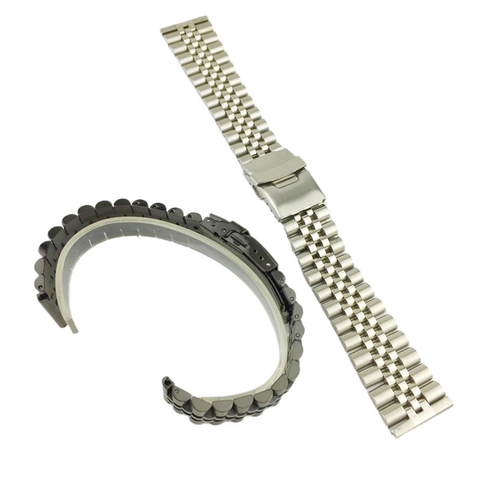 Pasek do zegarka ze stali nierdzewnej 18 mm-30 mm, unisex, metalowy, odpowiedni do zegarków kwarcowych lub inteligentnych akcesoriów zamiennych