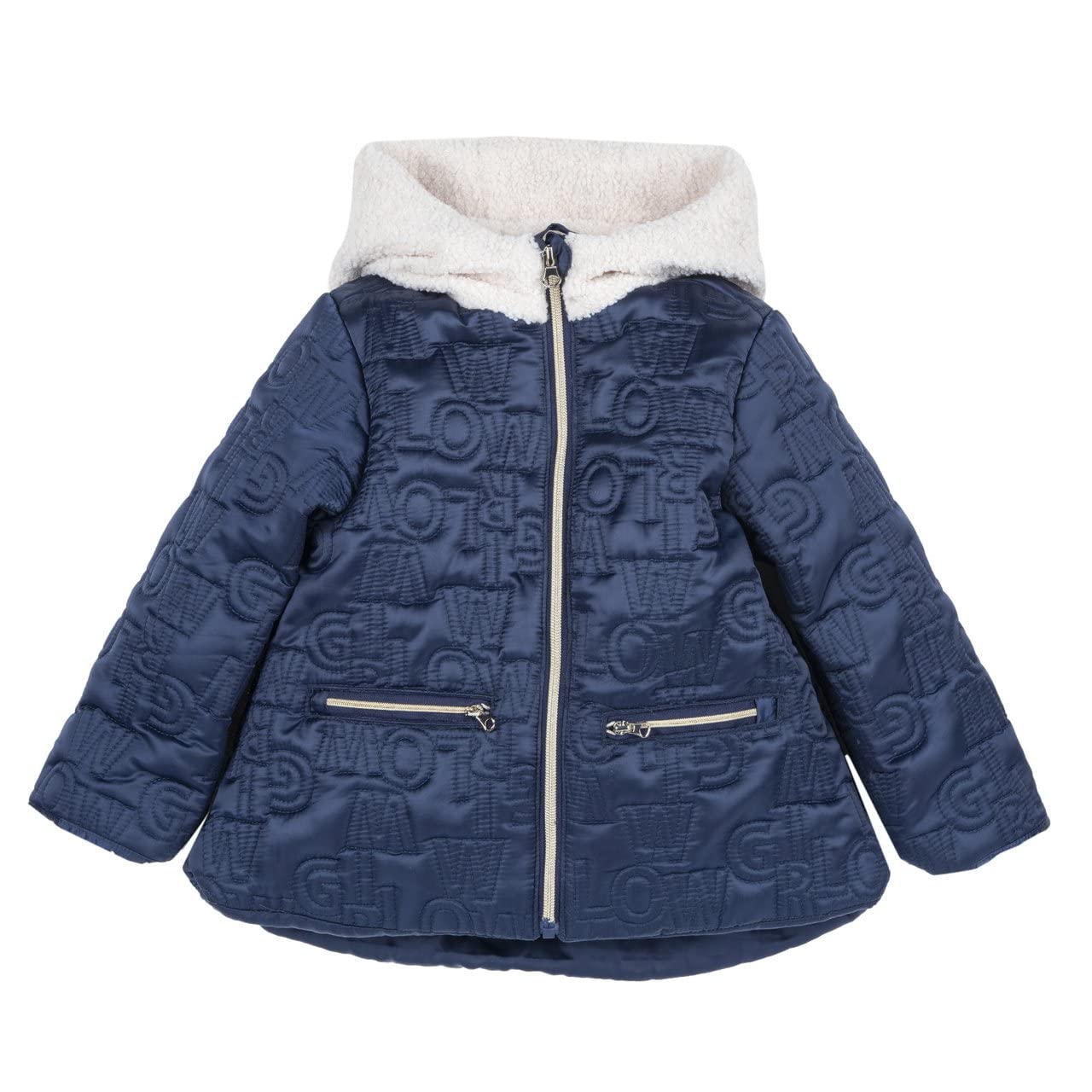 Chicco, Giubbino con comodo cappuccio per bambina, Blu (8 anni)