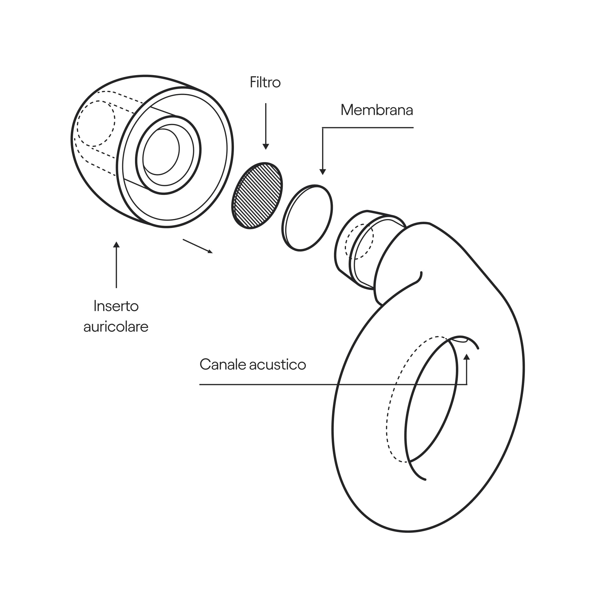 Loop Experience Tappi antirumore per concerti - Dispositivi di protezione dell’udito per la riduzione del rumore, viaggi in moto, lavoro e iperacusia – 8 inserti auricolari – SNR 18dB