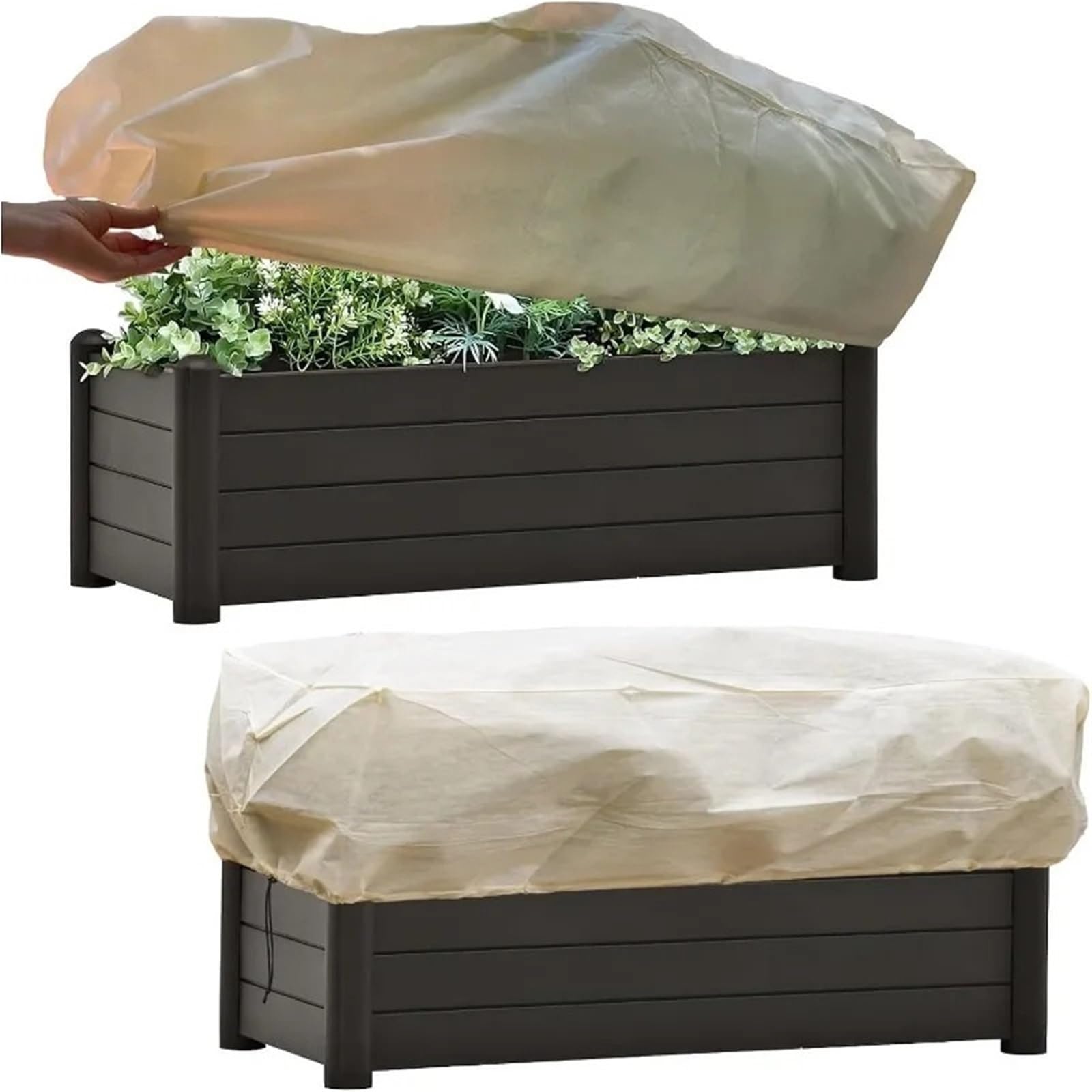 zyrqon 2pcs Sapling Antifreeze Cloth Anti-cold Tree Cover Winter Plant Fruit Tree Antifreeze Cover Outdoor Frost-proof Plant Insulation