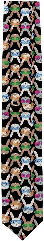Spring Gifts for Men Easter Tie Novelty Easter Bunny Tie Spring Clothes for Men Easter Gift Necktie