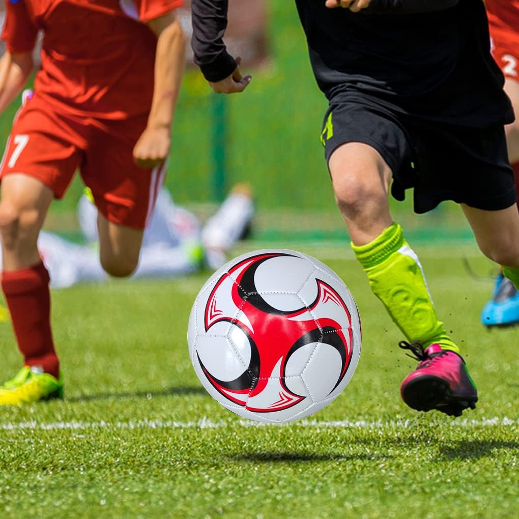 最大67 Offクーポン 中フットボール大人の子供チーム競争ボールポータブルサッカーボールサイズ5クラブトレーニング屋外練習スポーツ 赤 Scottostrander Com