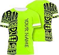 Vista 1 de Matedecor Camisa de Alta Visibilidad con Cráneo para Hombre, Camisas Reflectantes de Seguridad con Bandera de EE. UU., Nombre Personalizado