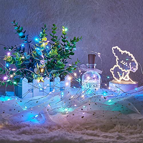 Lucine a batteria, 2 pezzi 12M 120 luci a LED in