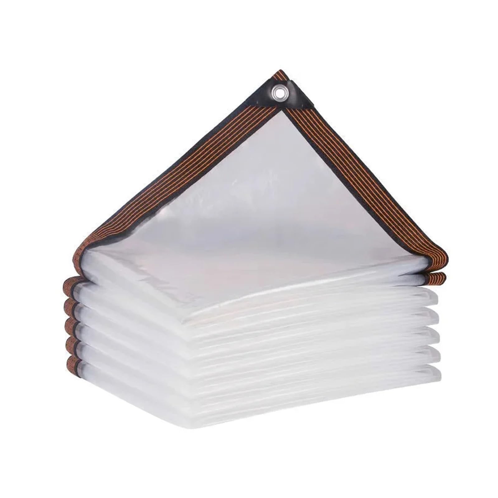 Transparent Thickened Waterproof Tarp Outdoor Sunshade Rainproof Canopy Cover & Cold Proof Insulation Cloth for Plants(4m)